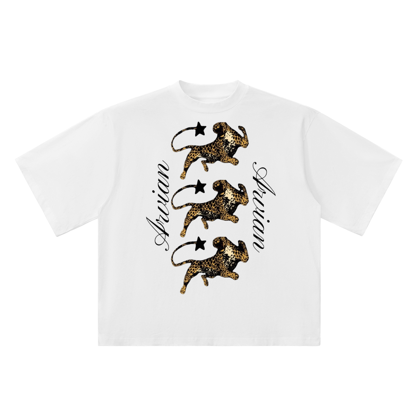Leopard boxy tee
